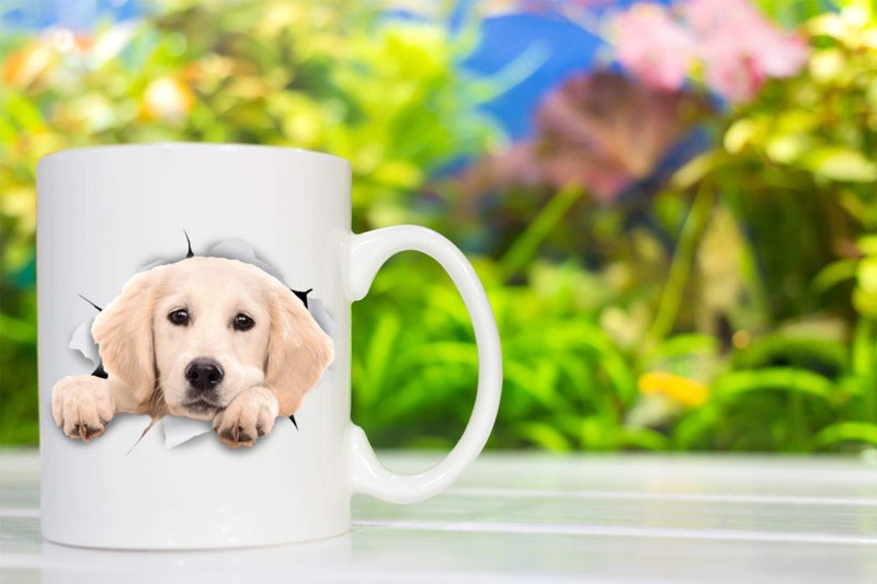 Winston Bear Winston & Bear Peaking Labrador Mug - Ceramic Dog Coffee Mug Gift for Dog Lovers Mom and Dad - Perfect Birthday or Christmas, Father's or Mother's Day Gift (11oz) - Image 5